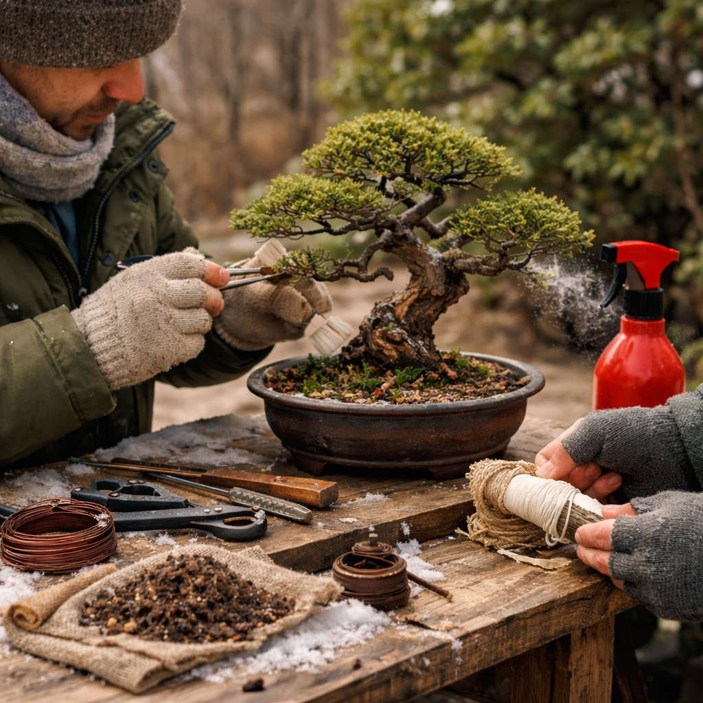Cách chăm cóc bonsai vào mùa đông