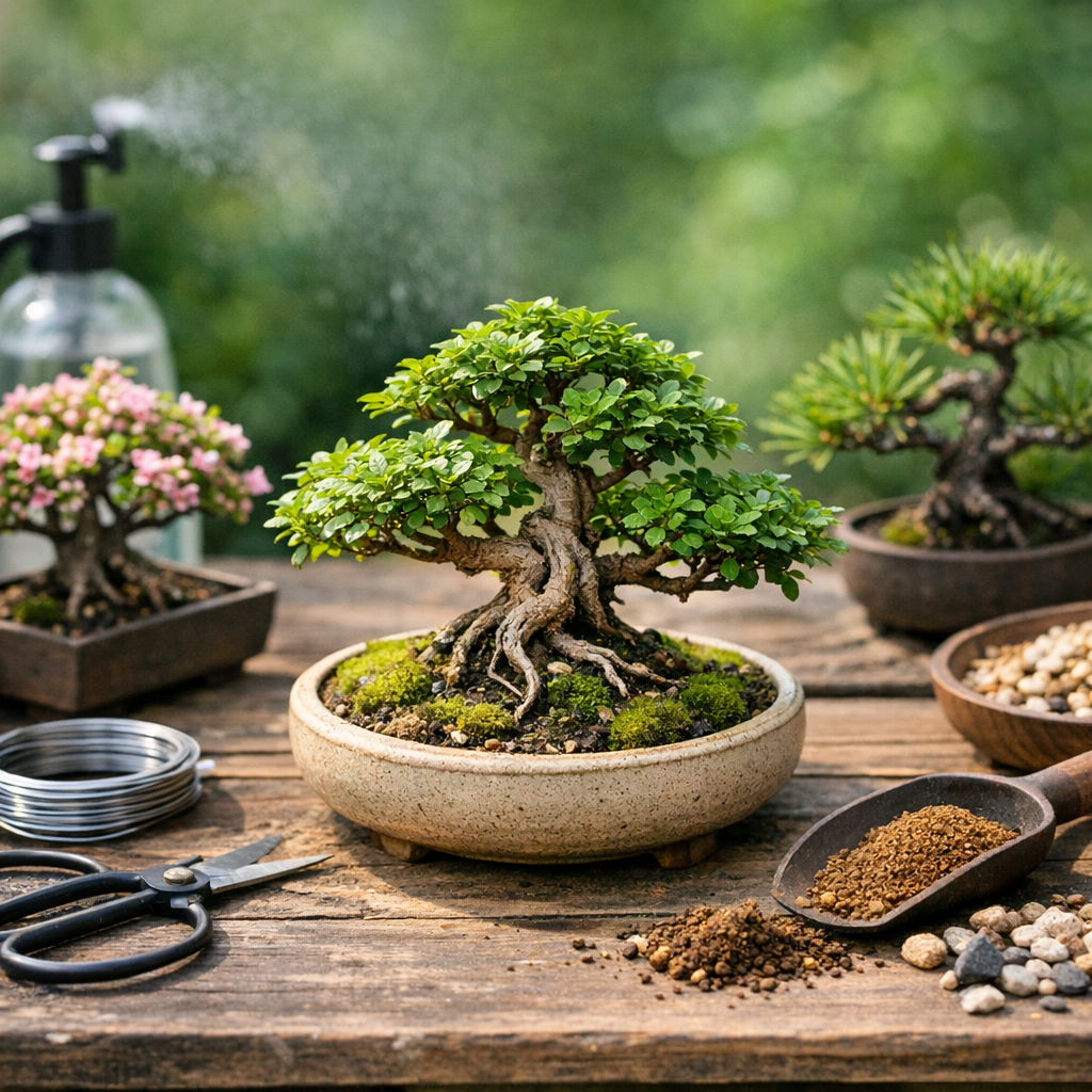 Cách trồng cây bonsai mini đúng kỹ thuật cho người mới bắt đầu